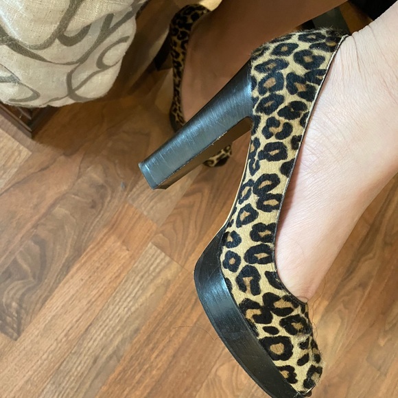 Animal print open toe michael kors heels - Picture 5 of 8